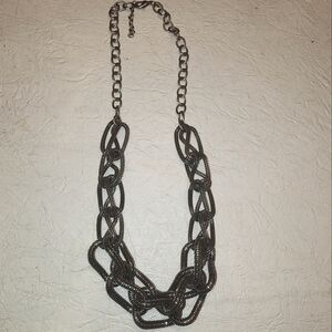 Necklace woven mesh chain link Simona Collini Italy